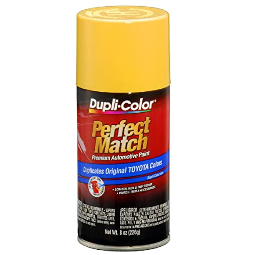 Perfect Match Dupli-Color EBTY15177 Automotive Spray Paint – Toyota Yellow, 541 – 8 oz. Aerosol Can