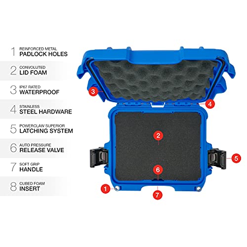 Blue Nanuk 905 Waterproof Hard Case with Foam Insert