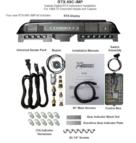 Chevy Caprice/ Impala RTX Instruments 1969-70