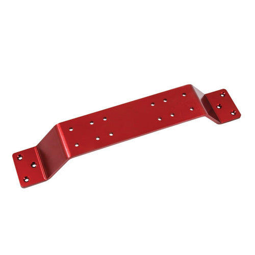 Kong Wave Tamer T-H Marine Bow Mount Sonar Bracket - Heavy Gauge Aluminum, Universal Fishfinder Electronics Mount, Over Trolling Motor Pedal Bracket, Durable Anodized Finish, Red, 18.5"