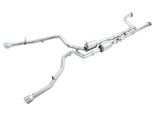 2021 RAM 1500 TRX AWE Tuning 0FG Cat-Back Exhaust - Chrome Silver Tips - 3015-32004