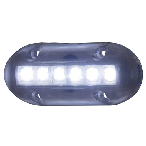 T-H Marine Underwater High-Intensity LED Boat Lights - Waterproof Surface Mount Lighting for Night Fishing & Recreational Use - 180 Lumens, Long Life, Low Power Draw - White Light