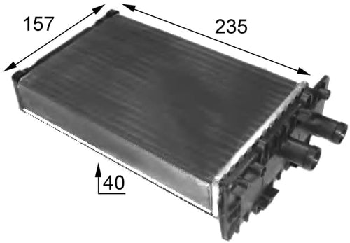 HVAC BEHR Heater Core AH48000S