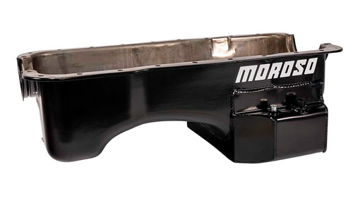 Rear Sump Moroso 20527 Oil Pan with Road Race Baffling for Ford 302 Engines