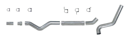 Diamond Eye 5in KIT MFLR RPLCMENT PIPE SGL AL: 2006-2007.5 CHEVY 6.6L 2500/3500