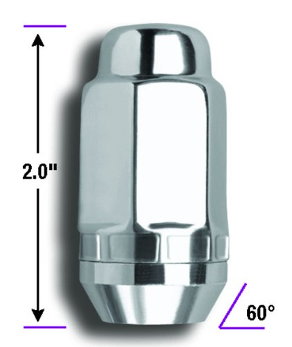 Gorilla 96107SS Automotive Duplex Acorn Stainless Steel Lifetime Lug Nuts (14mm x 2.00 Thread Size)