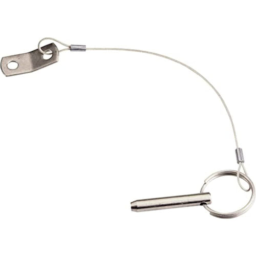 Whitecap S-1020C Quick Release Pin with Tab and Lanyard - 1/4" x 1"