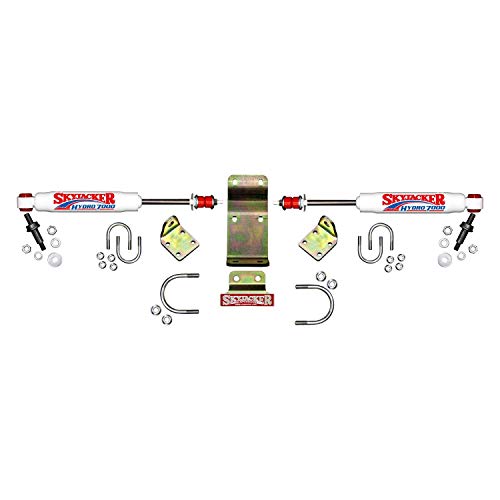 Steering Stabilizer Dual Kit Skyjacker 7208 Hardware Boots Not Incl. Due To Clearance Issues White