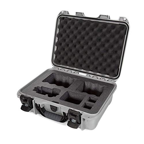 Waterproof Nanuk 920 Hard Case with Custom Foam Insert for Sony A7R Size Camera - Silver
