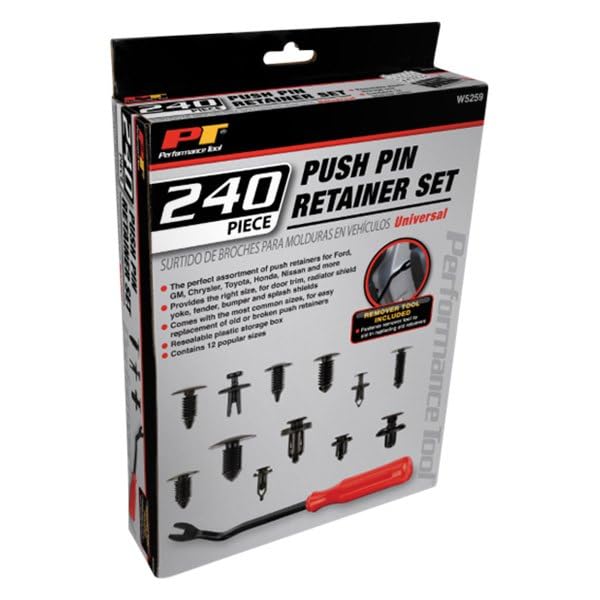 240 Pieces Push Pin Retainer And Tool Performance Tool