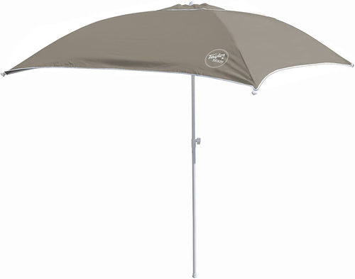 Anchorshade III Boat Shade, Taylor Made, Grey, 6' x 6', Adjustable Aluminum Pole to 8 Feet, UV-Treated Fade-Resistant Nylon, Market-Style Top, Carrying Case, Fits Most Boats and Benches – 22057