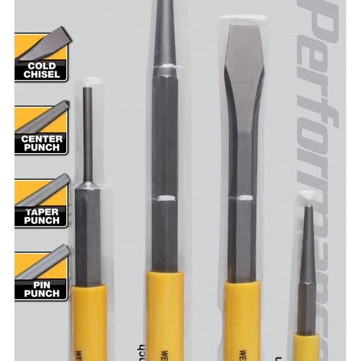 W753 Performance Tool 4-Piece Punch and Chisel Set