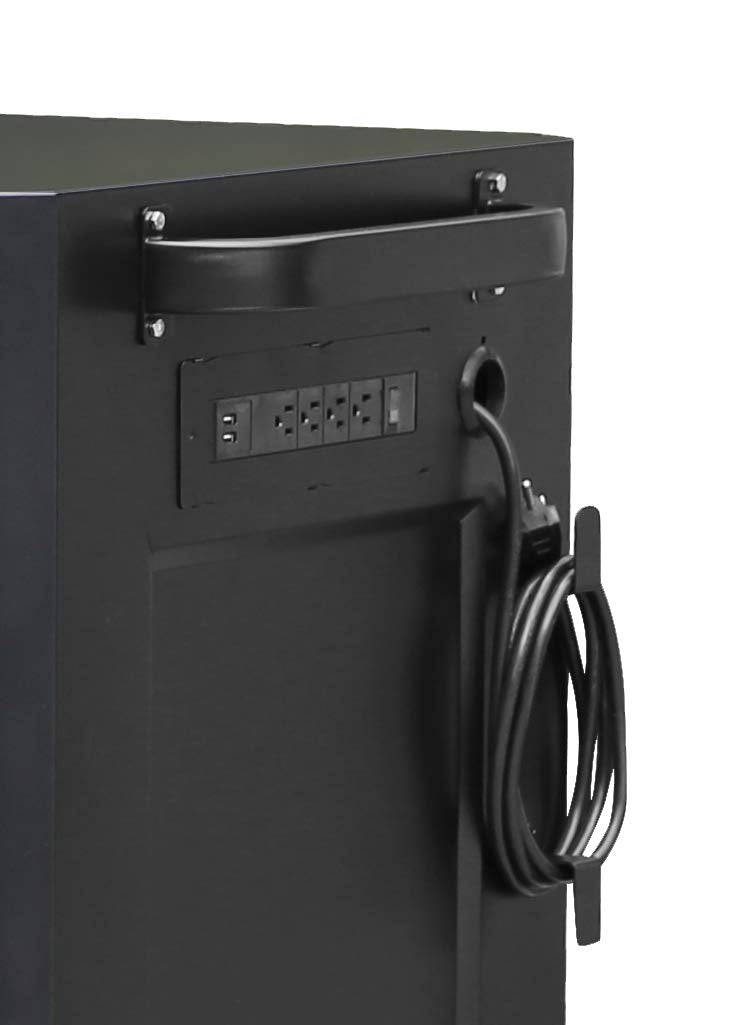 Tool Box Montezuma - Drawer Rolling Tool Cabinet With Multiple Power Outlets & Black Powder Coat Finish, 1 Count