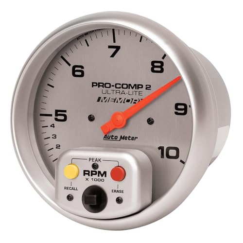 Ultra-Lite Auto Meter In-Dash Dual Range Tachometer 4499