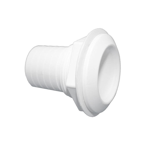 Thru-Hull T-H Marine Straight 1-1/2" XSH WH