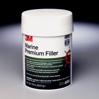 3M(TM Marine Filler Premium, 46005, 1 Quart, 6 per case
