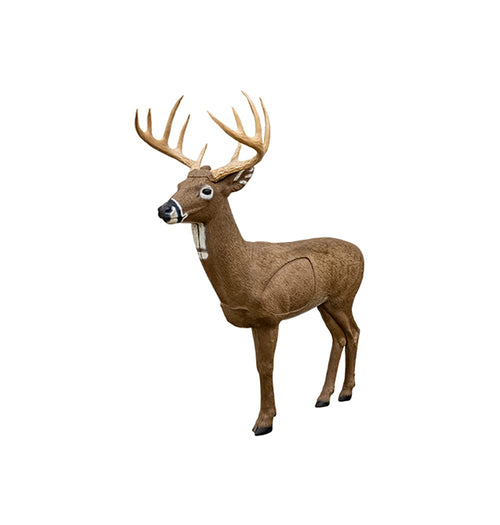 3D Archery Target Rinehart Signature Big Jim | Mid-Size Whitetail Deer with Swappable Antlers & Replaceable Vital Insert | Broadhead Compatible | Self-Healing Foam | Made in USA