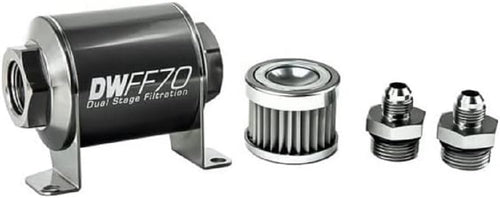 in-line DeatschWerks Fuel Filter and housing kit (8-03-070-005K-6)