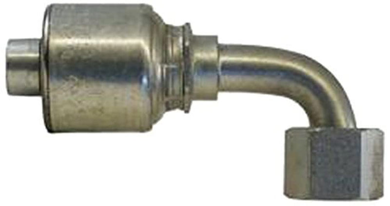 Gates GL Couplings 16GL-16FFORX90S, Female Flat-Face Swivel, 90 Bent Tube, 1" ID