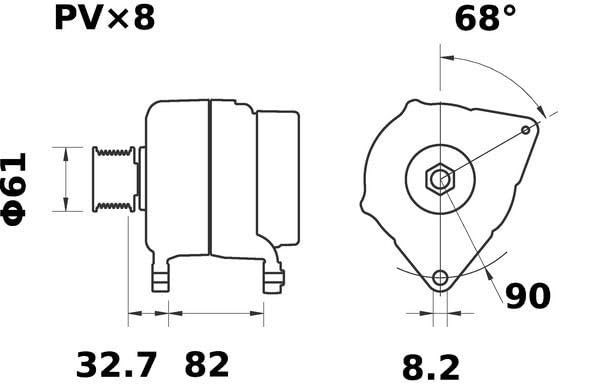 Alternator Mahle - MG481