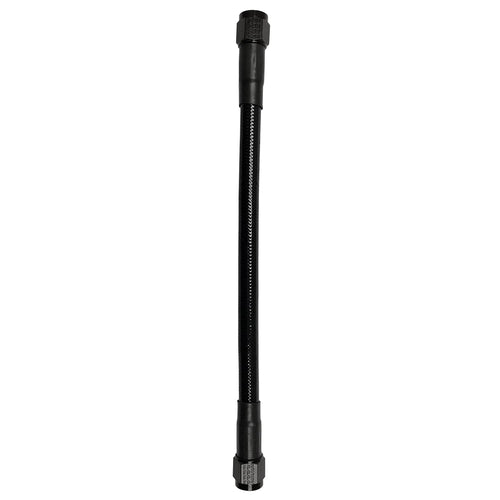 Black -10AN Fragola PTFE Hose Assembly Straight x Straight 12in