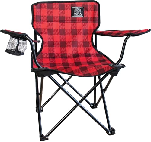 Kuma Cub Junior Outdoor Gear Chair, Red/Black, 435-KM-CUCH-RB