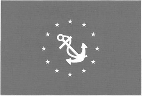 Vice Commodore TaylorMade 93077 Nylon Officer Flag, 12" x 18", Red