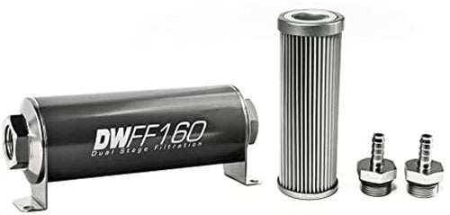 in-line DeatschWerks Fuel Filter and housing kit (8-03-160-010K-516)