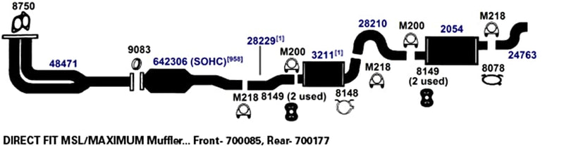 Exhaust Hanger AP Exhaust Products 8149