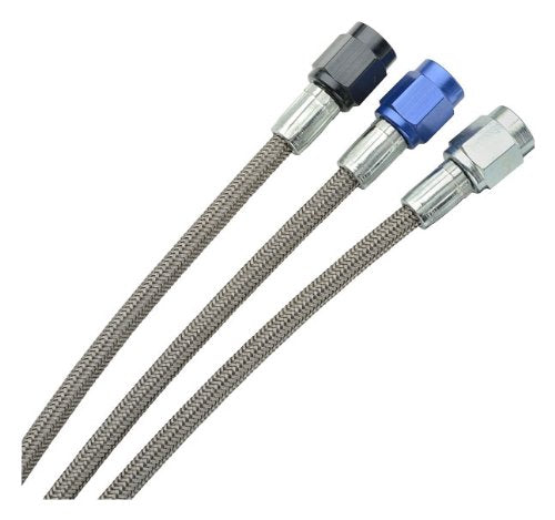Fragola Performance Systems #2 Brake Line 229012-BU W/ #3 Alum. Nuts 12" Blue