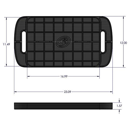 Flexible S&B Non-Slip Silicone Tool Tray | Tool Mat | Tool Organizer | Tool Holder (Large, Blue, 80-1002L)