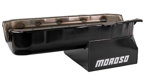 8" Oval Track Oil Pan Moroso for Chevy Small-Block Engines