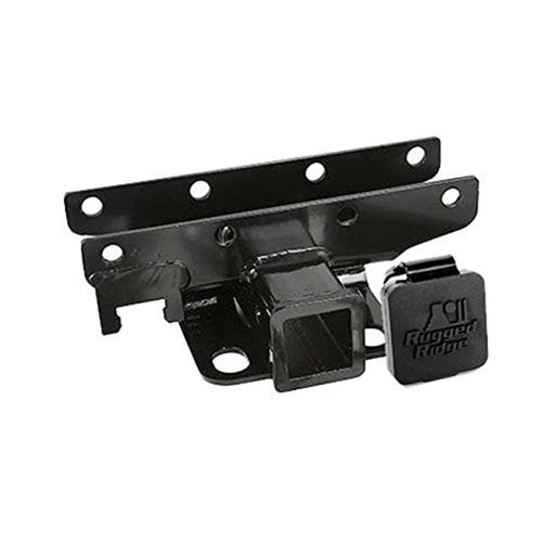 Trailer Hitch Kit Rugged Ridge 11580.61; Rugged Ridge Logo 07-18 Jeep Wrangler JK