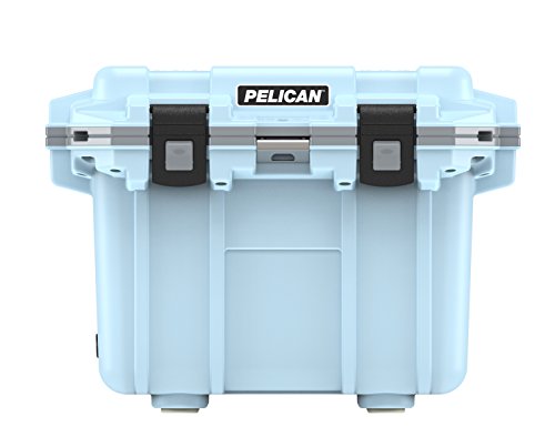 30QT Pelican Elite Cooler (Light Blue/Grey)