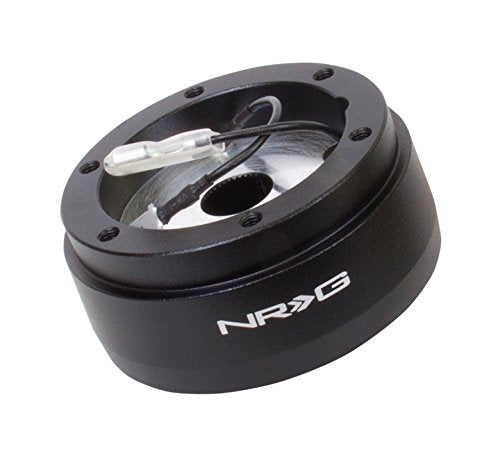 NRG Innovations Wheel NRG-SRK-186H Quick Release Short Hub Adapter 6 X 70mm Bolt Pattern, Retain Horn & Turn Signals, Black Body