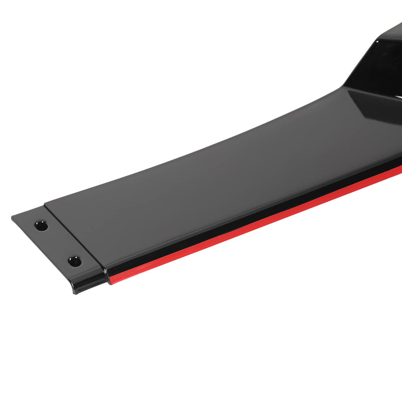 Glossy Black Spec-D Tuning Red Trim Front Bumper Lip Spoiler Compatible with 2012-2014 Mercedes Benz W204
