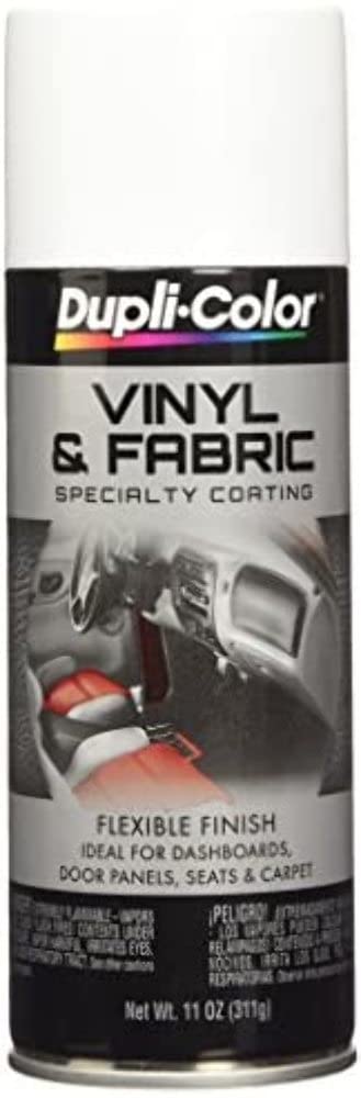 Gloss White Dupli-Color Vinyl And Fabric Coating 11 Oz. Aerosol - Lot of 6