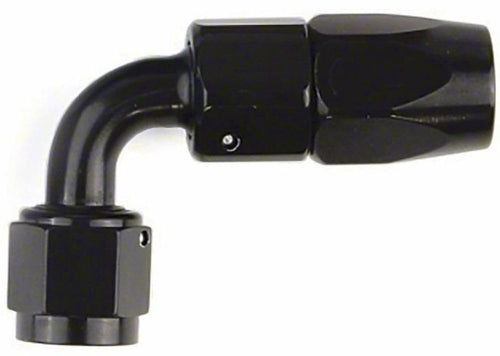 SpeedFX Full Swivel Hose End Fitting -12AN 90 Degree Black Anodized Aluminum, 3/4 Inch Thread Single SpeedFX 511290BK