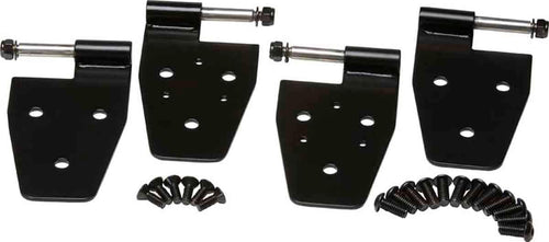 Black Powder Coated Kentrol 50441 Stainless Steel Door Hinge Set