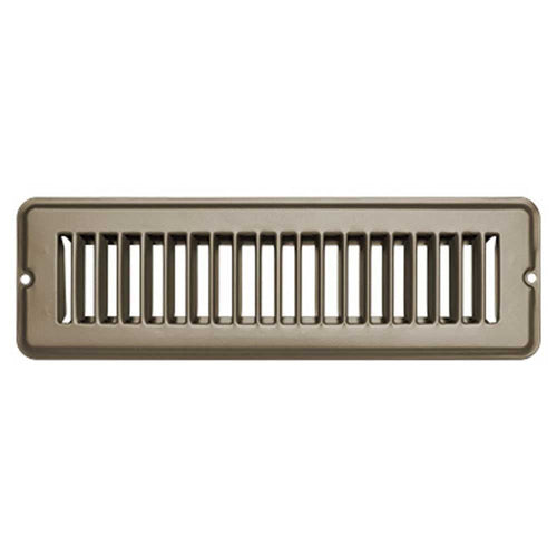 H870 RV Designer, Metal Floor Register, Undampered, 10 inch x 2 inch, Tan, Interior Hardware