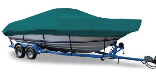Semi-Custom Trailerite Boat Cover for Walk-Around Cuddy Cabin Boats with Inboard/Outboard Motor, Teal (23'5" - 24'4" CL x 102" B)