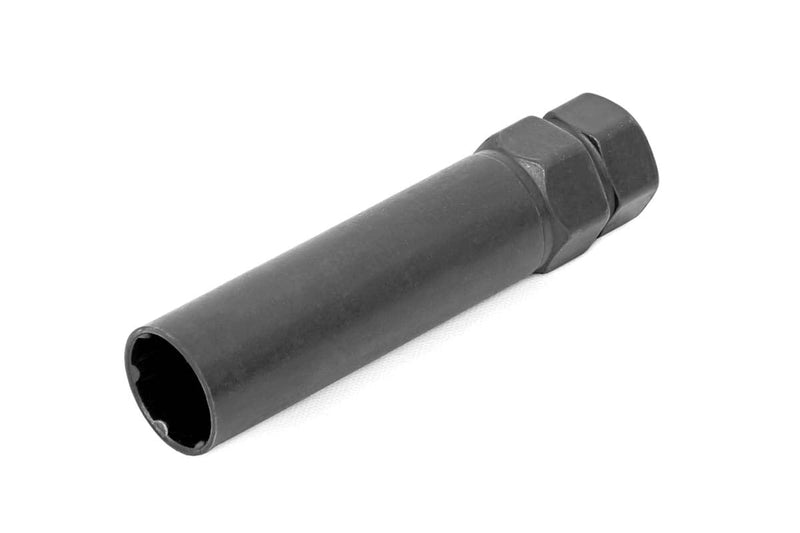 32-Piece Rough Country Lug Nut Set - M14x1.5 Thread, Bulge Acorn Style, Black Lug Nuts with Socket Key, Corrosion-Resistant for Aftermarket Wheels