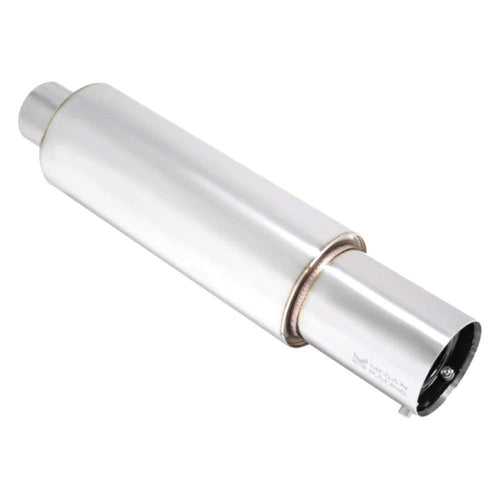 Megan Racing Universal MR-MU-N45 Muffler (Small Canister N1 Style 2.5" Pipe 3.5" Tip)