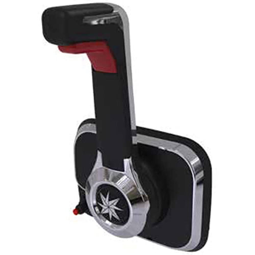 Dometic SeaStar Control Xtreme with Engine Cut Off Switch, CHX8641P, Center Console Side Mount, Black, Trim Switch