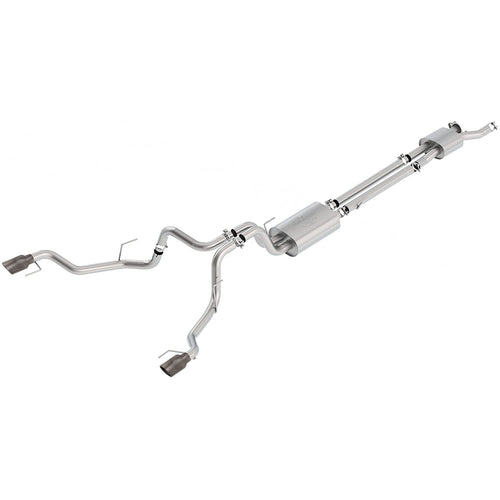 2017 F150 Raptor Ford Racing (M-5200-F15RSCF) 3.5L Sport Cat-Back Exhaust System Dual Rear Exit w/Carbon Fiber Tips