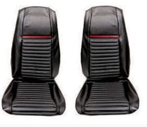 69 Mach1 Ft Uph Black W/Red Scott Drake Classic (69-M-BUCK-BK-RD)