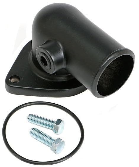 BLACK POWDER COATED TRANS-DAPT PERFORMANCE FORD 390-428 WATER NECK (8583)