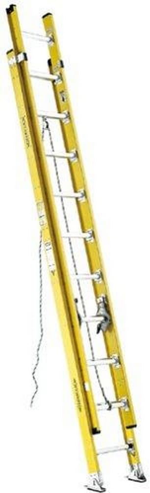 D7120-2 Werner 375-Pound Duty Rating Fiberglass Round Rung Extension Ladder, 20-Foot