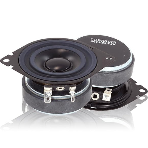 SA 2.75FR v2 Sundown Audio 30W RMS Full-Range Component Speaker – Direct Dash Replacement for Dodge/Chrysler – Ferrite Magnet, 4mm Excursion, Aluminum Dust Cap – Easy OEM Upgrade