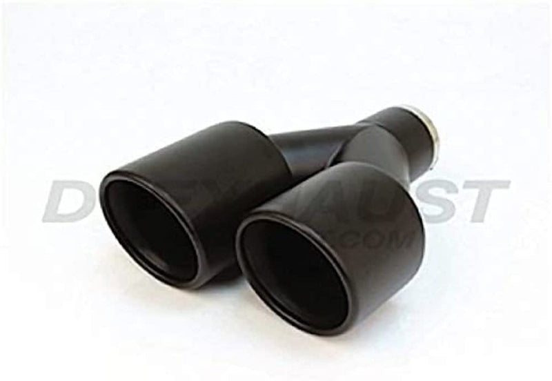 Black DIFFERENT TRENDS Powder Coated Dual 3.50' Double Wall Staggered Rolled